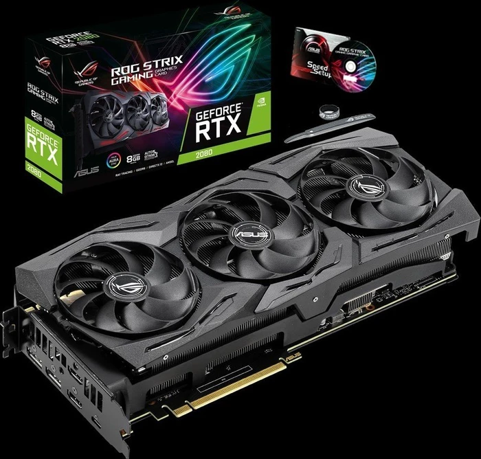 ASUS ROG Strix GeForce RTX 2080 Advanced, ROG-STRIX-RTX2080-A8G-GAMING, 8GB GDDR6, 2x HDMI, USB-C, 2x DP