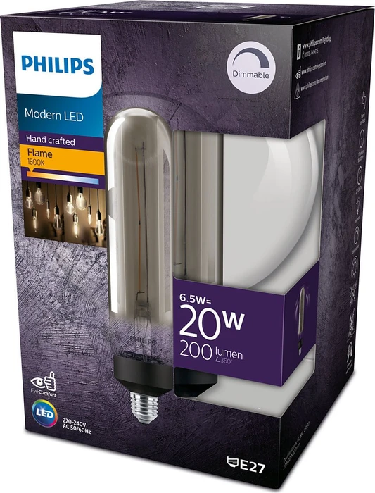 Philips Double Layers LED Filament E27 6.5W/818 smoky DIM
