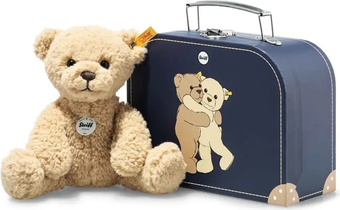 Steiff Ben Teddybär im Koffer 21cm beige