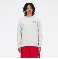 New Balance Athletics Premium Logo Crew Sweatshirt ash multi (Herren)
