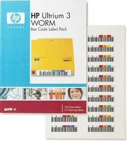 HP LTO-Ultrium 3 WORM Bar Code Label Pack LTO-3