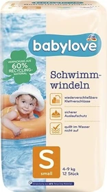 Babylove Gr.S Einweg-Schwimmwindel, 4-9kg, 12 Stück