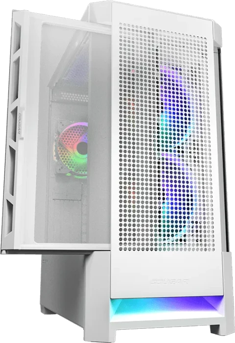 Cougar Airface RGB White, weiß, Glasfenster