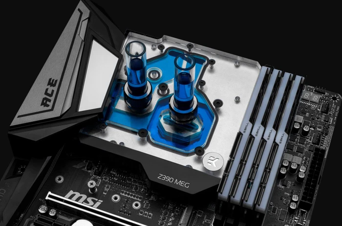 EK Water Blocks Quantum Line EK-Quantum Momentum MSI Z390 MEG Ace D-RGB Monoblock, Nickel, Acryl