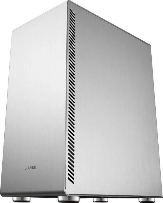 Jonsbo U4, silber, Glasfenster