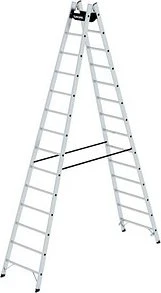 Günzburger Steigtechnik Alu 2-tlg. Stehleiter, 2x 14 Stufen
