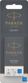 Parker Quink Großraum-Tintenpatrone washable blue, 5er-Pack, Blister