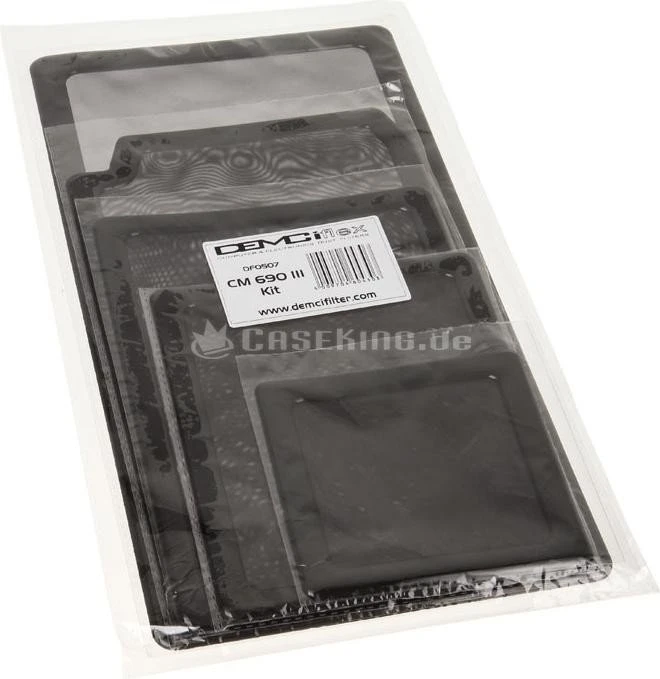 DEMCiflex Staubfilter Set für Cooler Master CM690III schwarz/schwarz