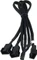Phobya 4-Pin auf 3x 4-Pin Verteiler, sleeved, 30cm, schwarz Vorschaubild