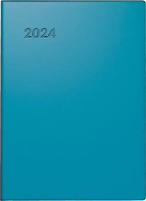 Brunnen Taschenkalender Modell 731 Wochenkalender 2024, 100x140mm, Kunststoff-Cover, petrol, 72 Blatt