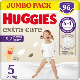 Huggies Extra Care Gr.5 Einwegwindel, 12-17kg, 96 Stück (4x 24 Stück)