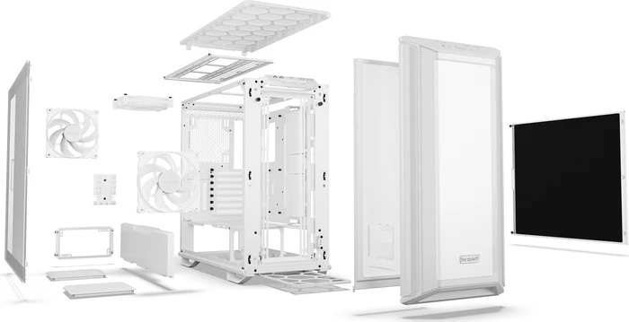 be quiet! Dark Base 701 White, Glasfenster
