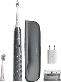 Ailoria Shine Bright grau + 2 Aufsteckbürsten + Etui + USB-Netzteil