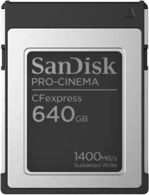 SanDisk PRO-CINEMA R1700/W1500 CFexpress 2.0 Type B 640GB