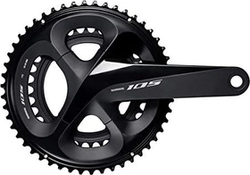 Shimano 105 FC-R7000 50/34 Zähne Kurbelgarnitur 175mm silky black