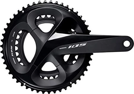 Shimano 105 FC-R7000 50/34 Zähne Kurbelgarnitur 175mm silky black