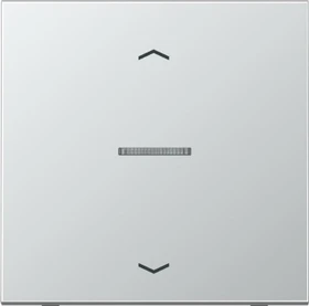 Jung Serie LS eNet Taster Standard 1fach mit Pfeilsymbol, Aluminium