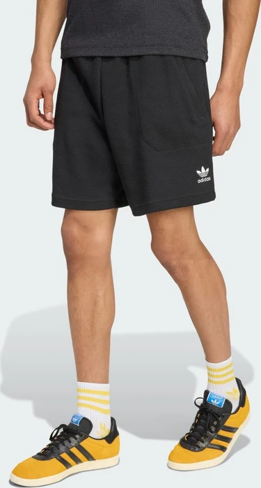 adidas Essentials Trefoil Waffle Shorts schwarz/weiß (Herren)