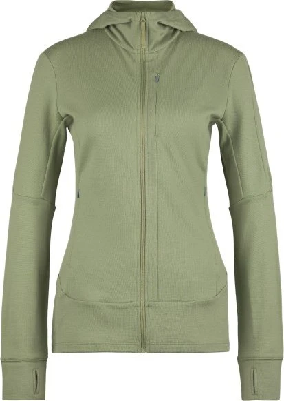 Icebreaker Merino Quantum 260 Zip Hoodie lichen green (Damen)