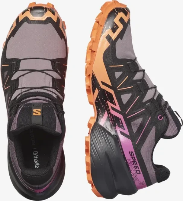 Salomon Speedcross 6 Gore-Tex moonscape/black/bird of paradise (Damen)