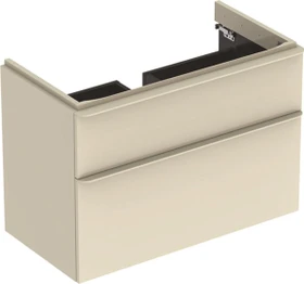 Geberit Smyle Square Unterschrank 88.4x61.7x47cm, 2 Schubladen, sand-grau