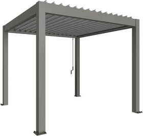 Biohort Pergola 3x3 quarzgrau-metallic/silber-metallic