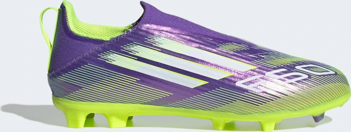 adidas F50 League Laceless FG/MG purple rush/cloud white/lucid lemon (Junior)