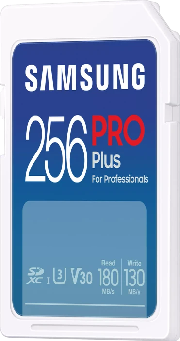 Samsung PRO Plus for Professionals R180/W130 256GB, UHS-I U3, Class 10