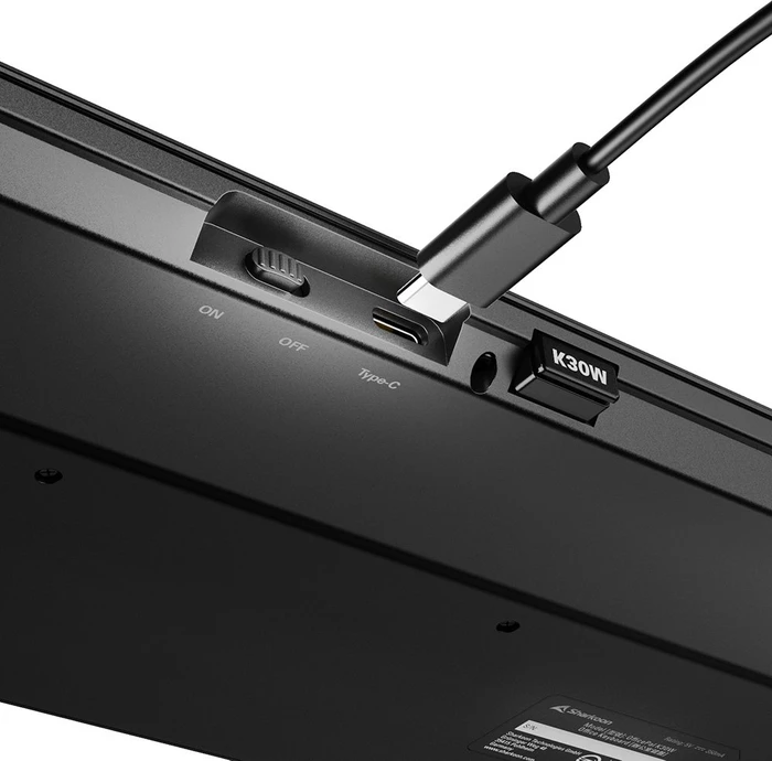 Sharkoon OfficePal K30W Wireless Keyboard, schwarz, USB, DE