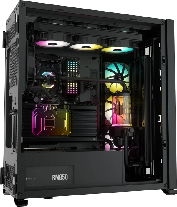 Corsair iCue 7000X RGB, schwarz, Glasfenster