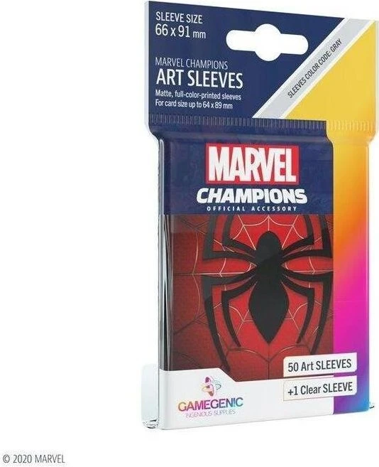 Gamegenic Marvel Champions Art Sleeves Spider-Man, 50 Stück