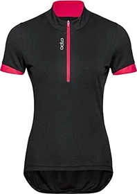Odlo Essentials Trikot kurzarm black/paradise pink (Damen)