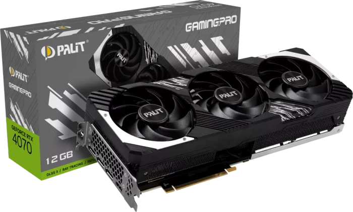 Palit GeForce RTX 4070 GamingPro, 12GB GDDR6X, HDMI, 3x DP