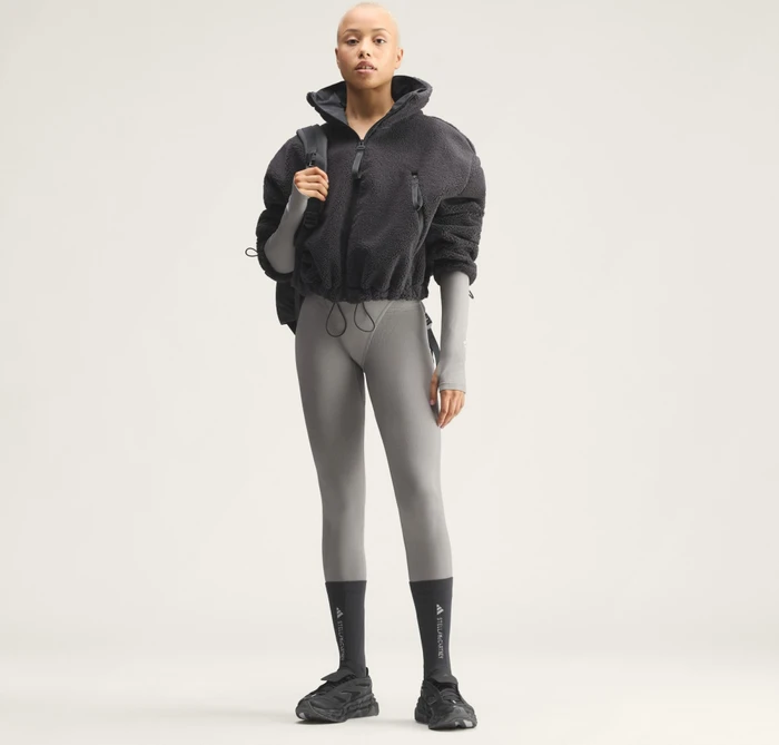 adidas by Stella McCartney Crew Socken carbon/orbit grey (Damen)