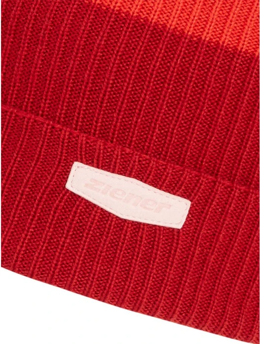 Ziener Ikadella Mütze red salsa (Junior)