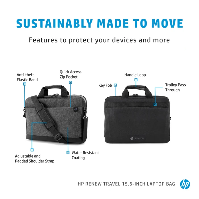 HP Renew Travel Laptop Bag, 15.6"