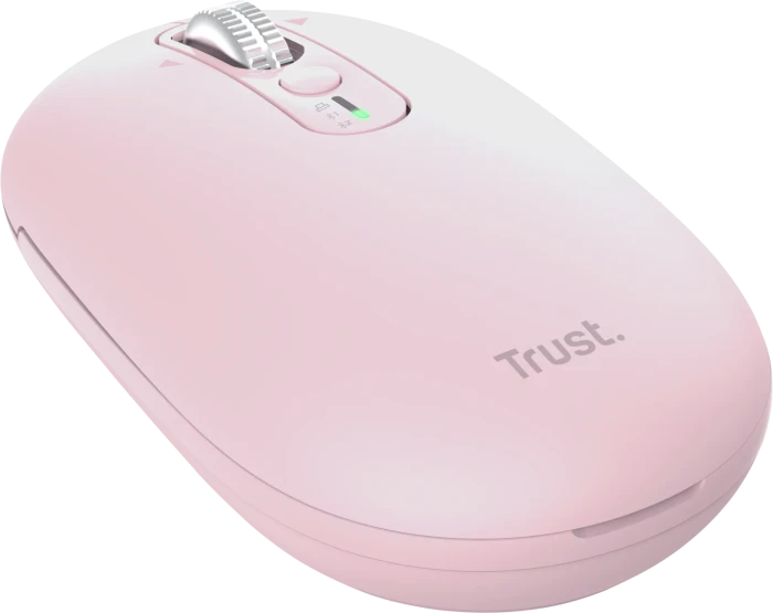 Trust Seron Hyperscroll Slim Wireless Mouse, rosa, USB/Bluetooth