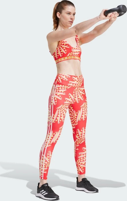 adidas x FARM Rio Medium-Support Sport-BH tomato/spring yellow (Damen)