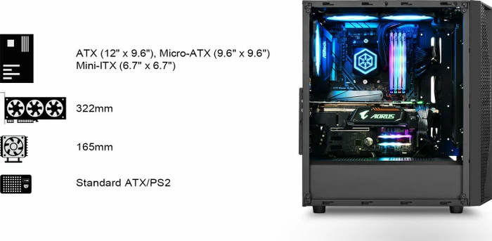 SilverStone Fara B1 RGB, Glasfenster