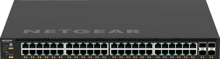 Netgear AVoIP M4350 Rackmount Gigabit Managed Switch, 48x RJ-45, 4x SFP+, 236W PoE+