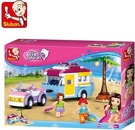 Sluban Girl's Dream Car with Caravan