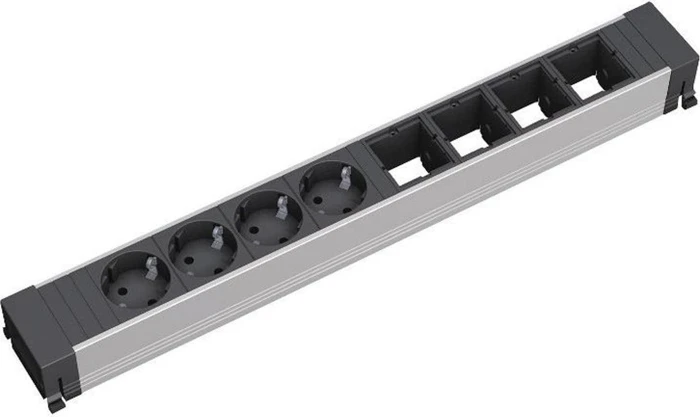 Bachmann Conference/Top Frame, 4-fach, Steckdoseneinheit, 4x Custom, 4x Schuko