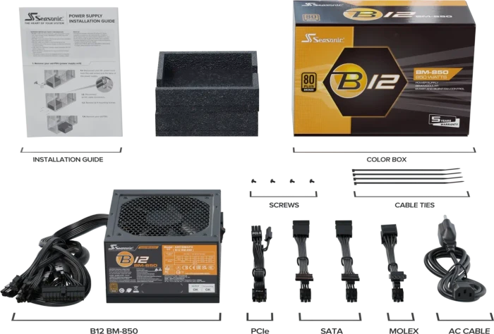 Seasonic B12 BM 850W, ATX