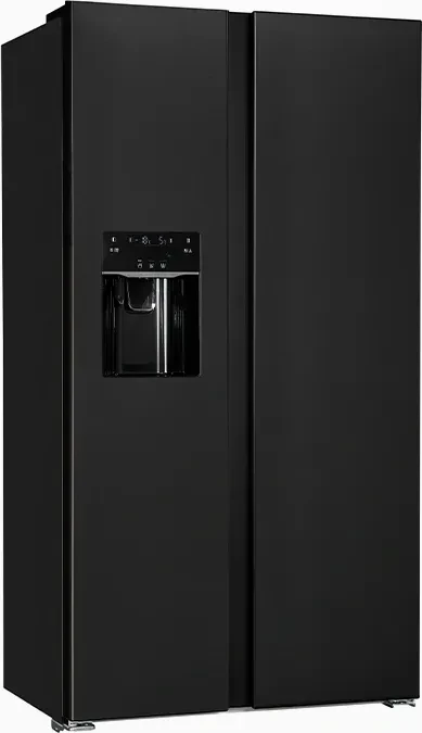 Exquisit SBS 520-CF-040E Side-by-Side inox-look az