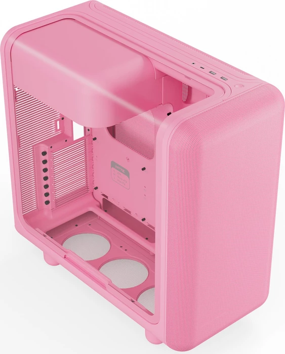 Hyte X50 Strawberry Milk, rosa, Glasfenster