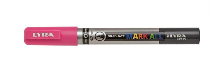 Lyra Graduate Mark All Permanentmarker 0.7mm pink