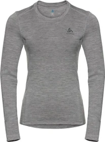 Odlo Natural 100% Merino Warm Funktionsshirt langarm grey melange (Damen)