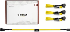 Noctua NA-SEC1 chromax.yellow, 4-Pin Verlängerung, sleeved, 30cm, gelb, 3er-Pack