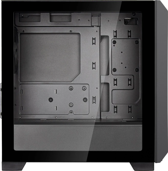 SilverStone Fara 312, schwarz, Glasfenster