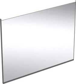 Geberit Option Plus Square Lichtspiegel 90x70x3.5cm, schwarz matt/Aluminium eloxiert